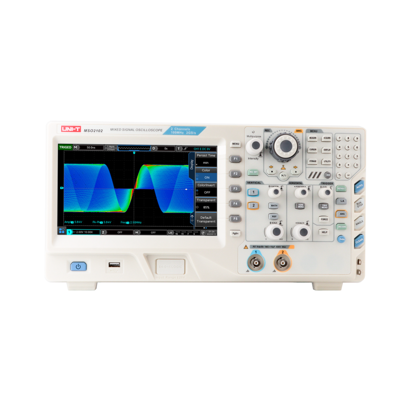 MSO2102 - Oscilloscopio 100 MHz  2+16 CH  8"