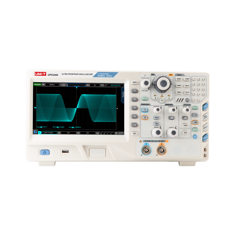 UPO2202 - Oscilloscopio 200 MHz  2CH  8"
