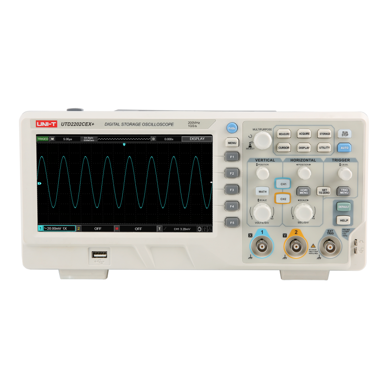 UTD2202CEX+ - Oscill. 200MHz  2CH  7"  Wide voltage