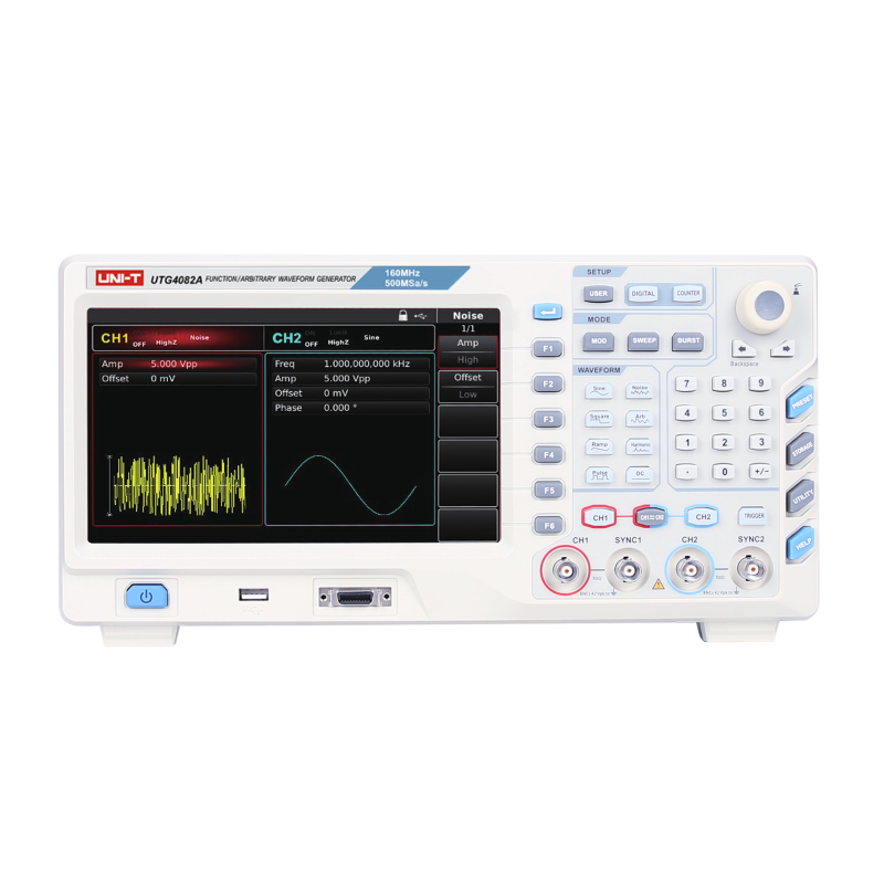 UTG4082A - Gen. forme d'onda 80MHz  2CH  500MS/s
