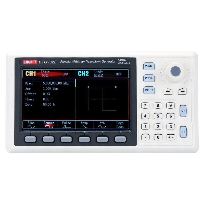 UTG932E - Gen. forme d'onda 30MHz  2CH  200MS/s