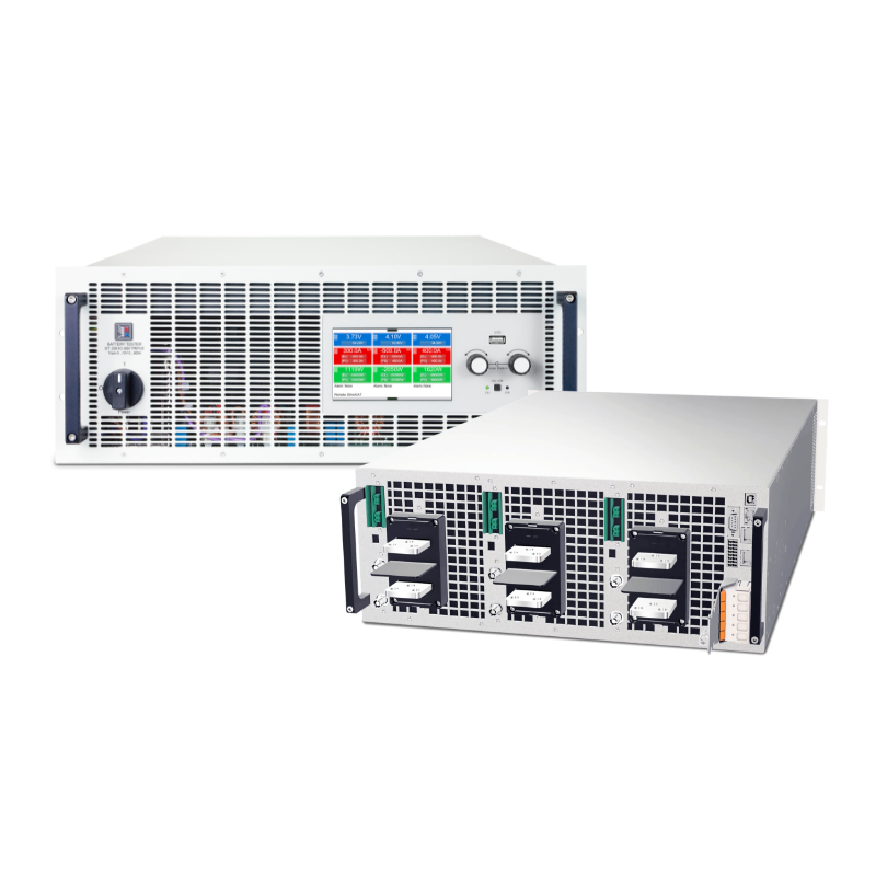 EA-BT 20010-400 Triple 4U WC - Batt. Tester 0-10V 0-400A 3x 4KW raffr.