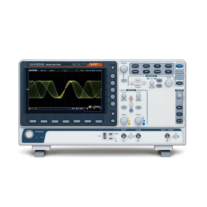 GDS-2204E - Oscilloscopio 200 MHz, 4 ch             