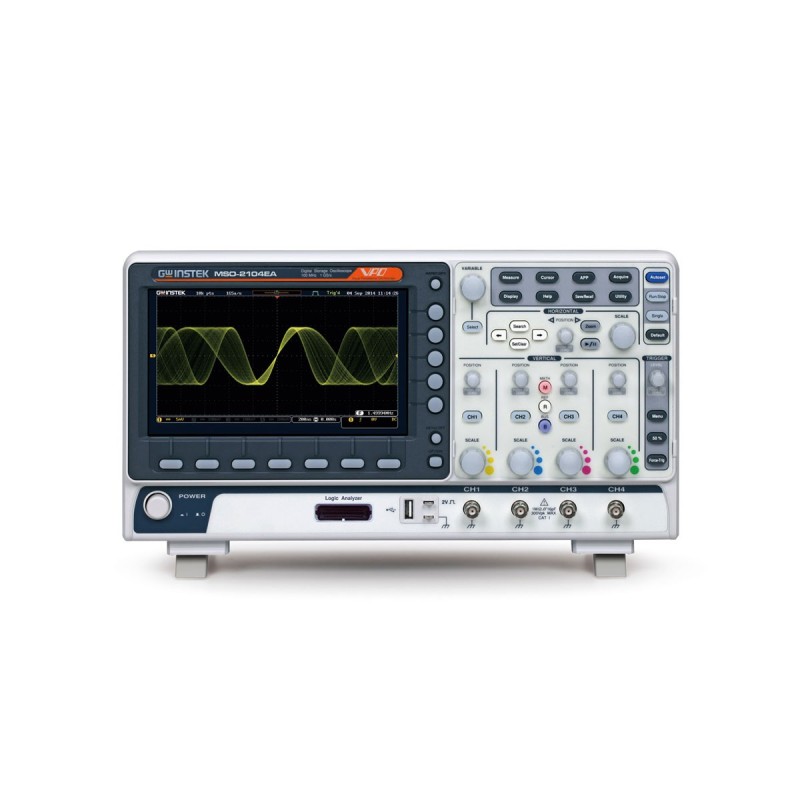 MSO-2102EA - OSCILLOSCOPIO 100 MHZ, 2 CH, AWG 25 MHZ