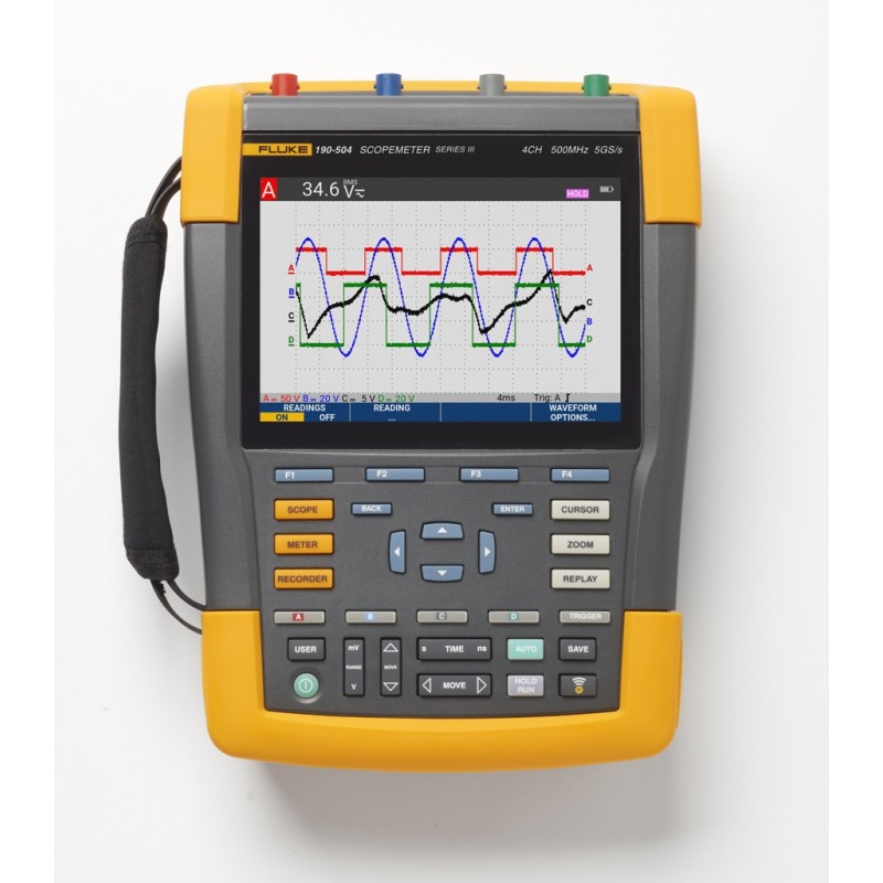 190-504-III - OSCILLOSCOPIO PALMARE 500 MHZ, 4 CH     