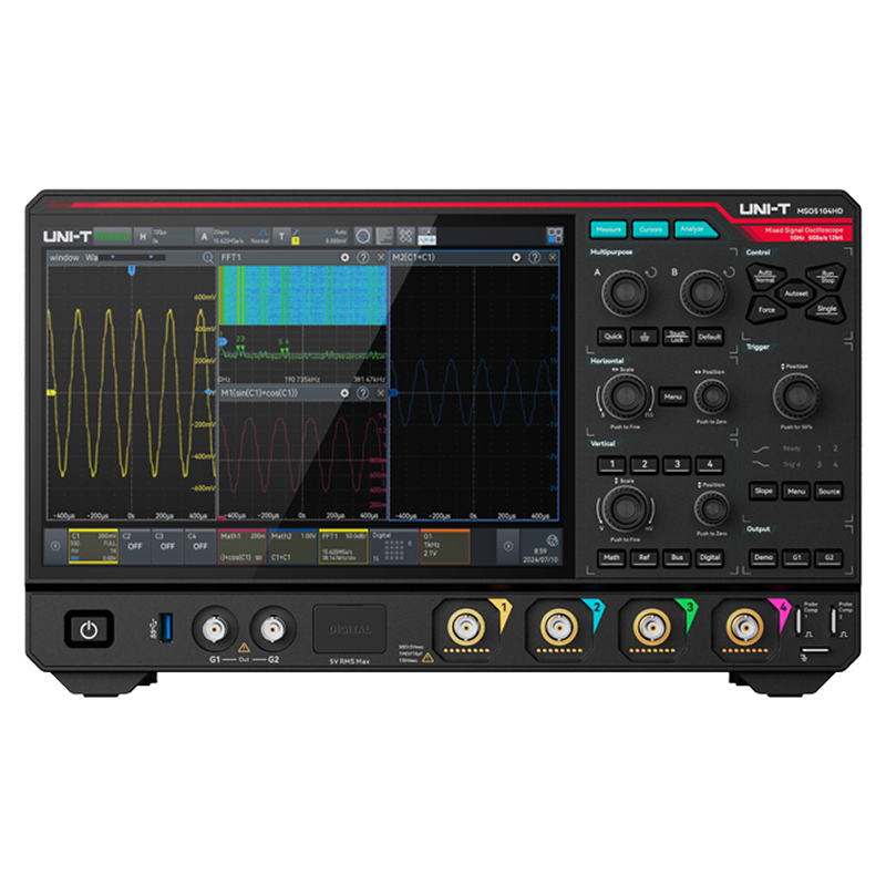 MSO5054HD - Oscilloscopio HR 500MHz Bw 12bit 4+16 CH